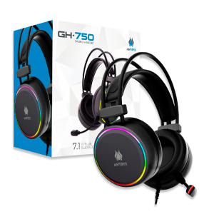 AUDIFONOS CON MICROFONO ANTRYX GH-750 7.1 VIRTUAL, USB (AGH-750G7R)
