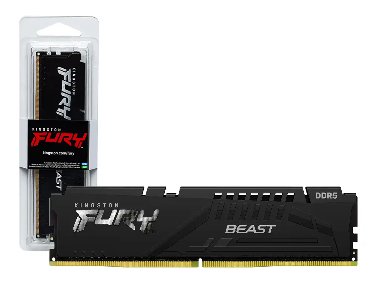MEMORIA RAM KINGSTON FURY BEAST, 16GB DDR5 5600 MHZ. (KF556C40BB-16)