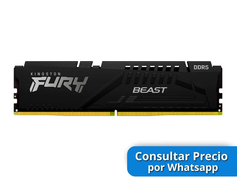 MEMORIA RAM KINGSTON FURY BEAST, 16GB DDR5 5600 MHZ. (KF556C40BB-16) - Imagen 2