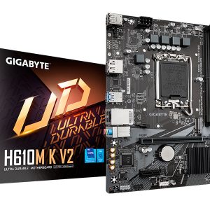 MOTHERBOARD GIGABYTE H610M K V2, DDR5 CHIPSET INTEL H610, LGA1700, MICRO ATX