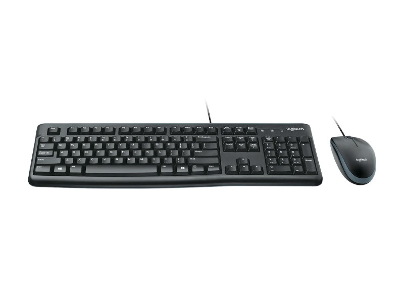 KIT LOGITECH TECLADO+MOUSE COMBO MK120 USB NEGRO - Imagen 2