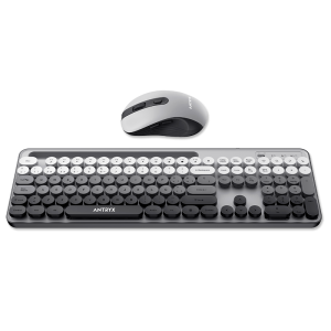 KIT WIRELESS TECLADO + MOUSE ANTRYX WS-970 GRAY, HOLDER SLOT (ASC-WS970GY)