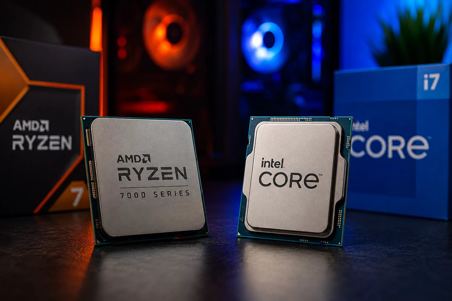 procesadro amd ryzen y intel core