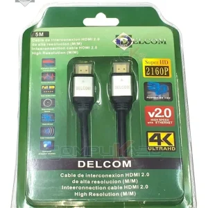 INICIO cable hdmi de 5 metros delcom v 2.0 cabeza de aluminio blister