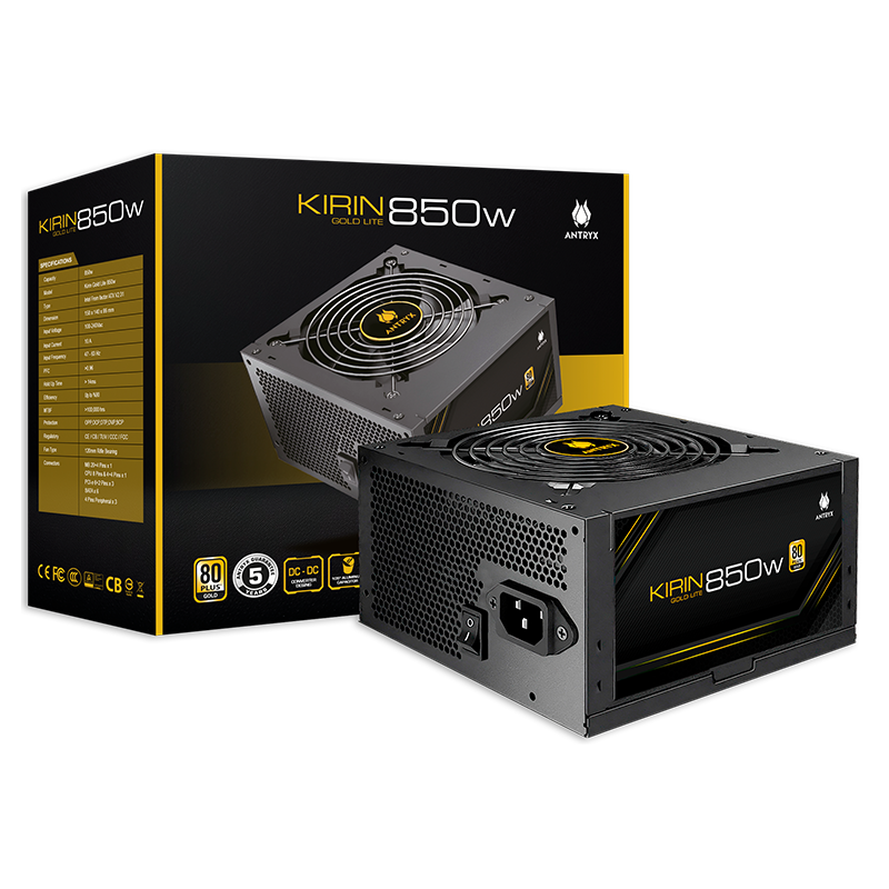 fuente de poder antryx 850w kirin 80plus gold lite gpw850s fuente de poder antryx 850w kirin 80plus gold lite gpw850s
